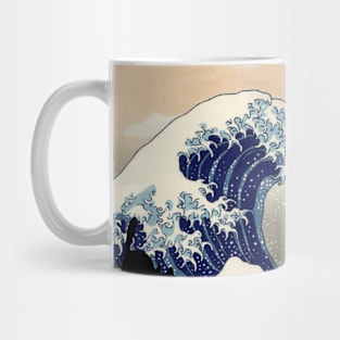 The Great Wave Cats Mug